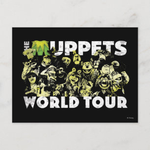 The Muppets World Tour Postcard