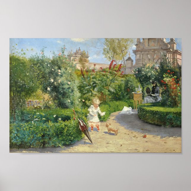 The Murillo Gardens, Seville | Hugo Birger Poster (Front)