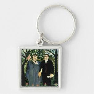 The Muse Inspiring the Poet, 1908-09 Keychain