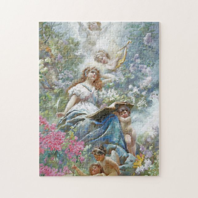 The Muse of Poesie (by Konstantin Makovsky) Jigsaw Puzzle (Vertical)
