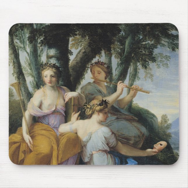 The Muses, Clio, Euterpe and Thalia, c.1652-55 Mouse Pad (Front)