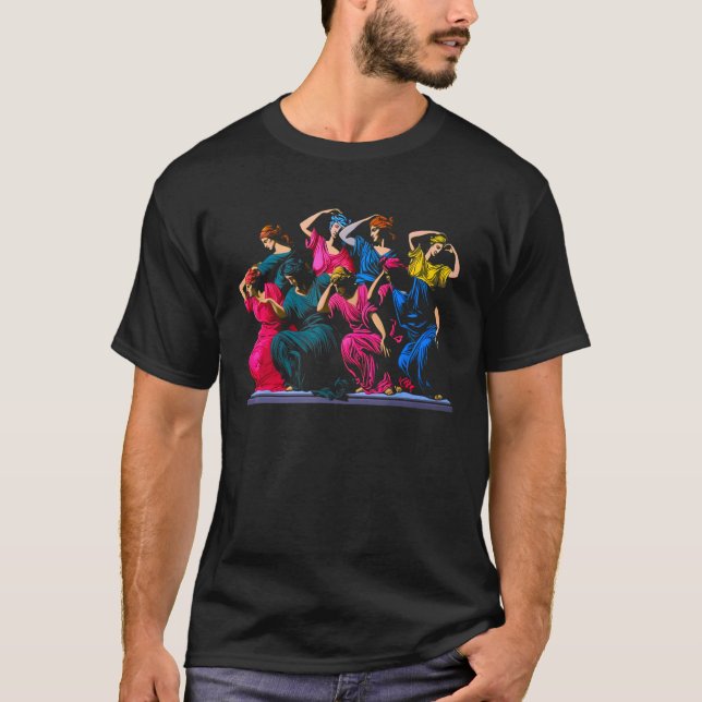 The Muses Greek Mythology T-Shirt (Front)
