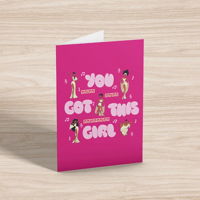 The Muses - You Got This Girl Card (Card on table)