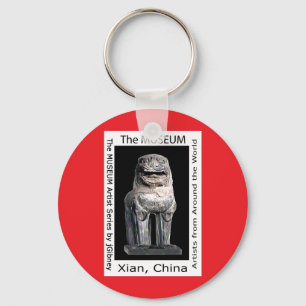 The MUSEUM Artist Series by jGibney  Stone Lion Ke Keychain