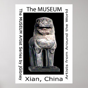 The MUSEUM Artist Series by jGibney Stone Lion Poster