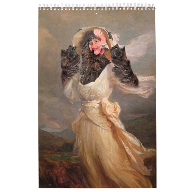 The Museum of Fine Art Chickens 2024 Calendar (Cover)