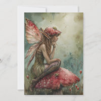 The Mushroom Fairy Watercolor