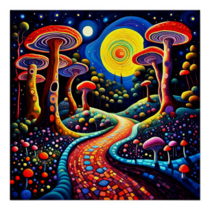 The Mushroom Forest Poster