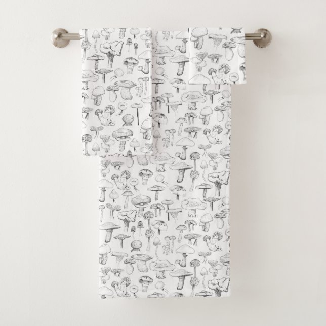 The Mushroom Gang Bath Towel Set (Insitu)