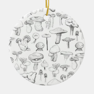 The Mushroom Gang Ceramic Ornament