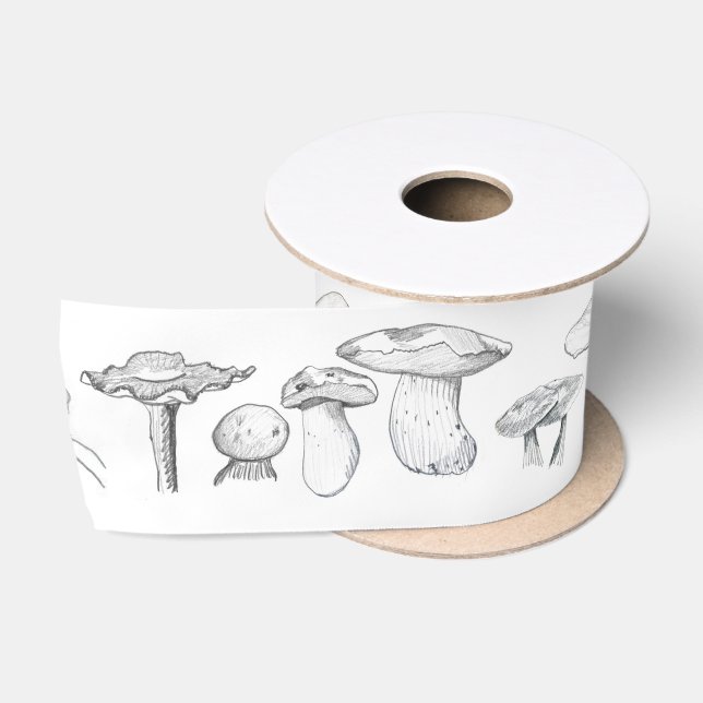 The Mushroom Gang Satin Ribbon (Spool)