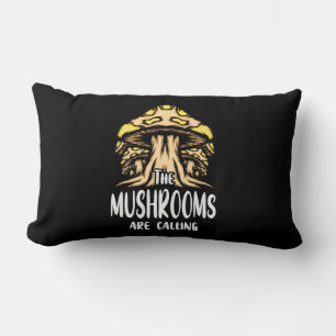 The Mushrooms Are Calling Lumbar Pillow