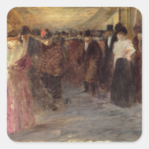 The Music Hall, c.1890 Square Sticker
