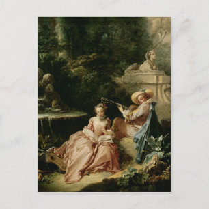 The Music Lesson, 1749 Postcard