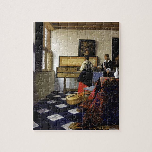 The Music Lesson by Johannes Vermeer Jigsaw Puzzle (Vertical)