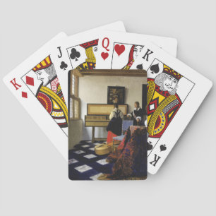 The Music Lesson by Johannes Vermeer Playing Cards