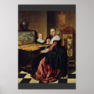 The Music Lesson By Molenaer Jan Miense (Best Qual Poster