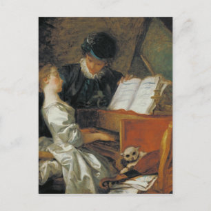The Music Lesson Postcard