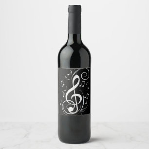 **THE MUSIC LOVER** IN YOUR LIFE WINE LABEL