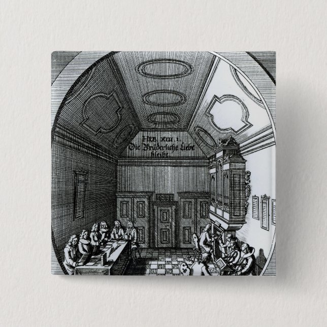 The Music Room 2 Inch Square Button (Front)