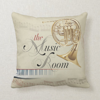 The Music Room 3 Throw Pillow