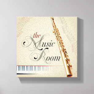 The Music Room Flute Canvas Print