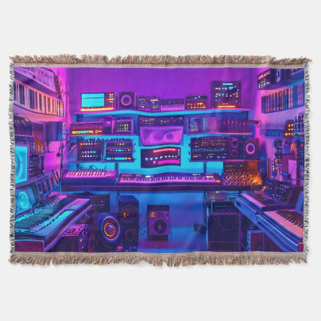 The Music Room Throw Blanket (Front)