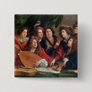 The Musical Society, 1688 2 Inch Square Button