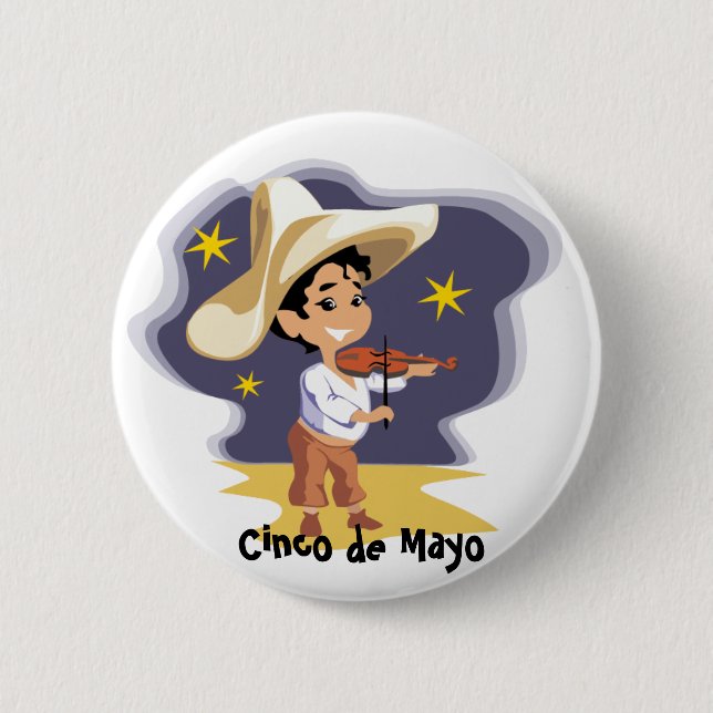 The musician - 2 inch round button (Front)