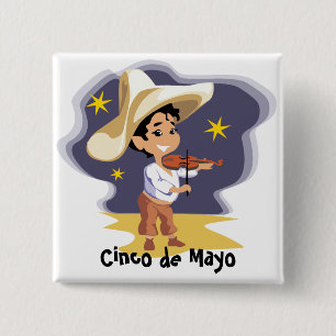The musician - 2 inch square button