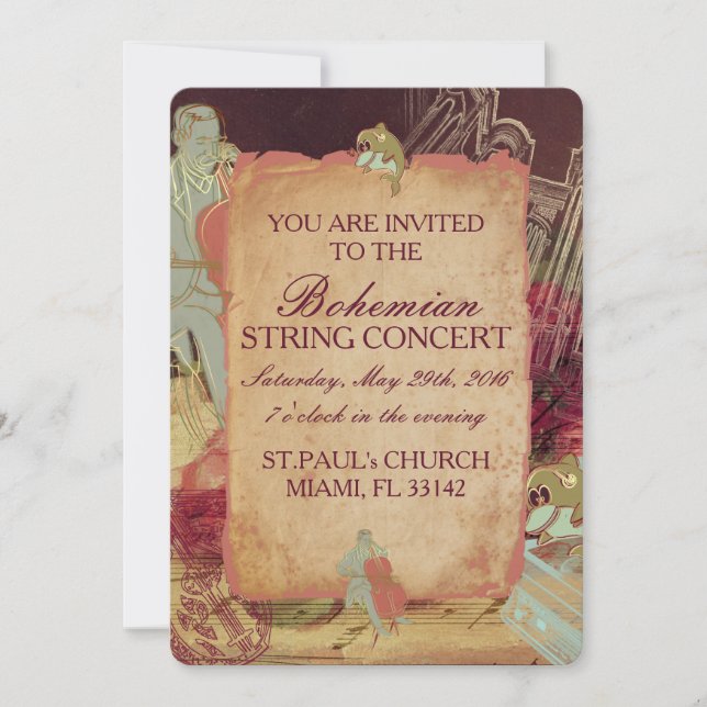 The Musician - Invitation Card (Front)