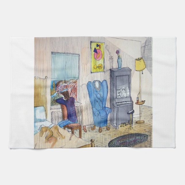 The Musician Kitchen Towel (Horizontal)