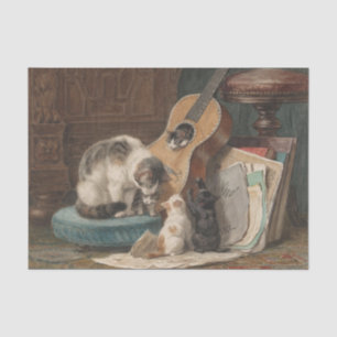The Musicians by Henriette Ronner-Knip Tissue Paper