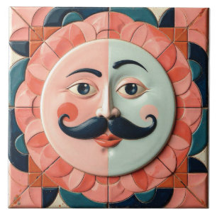 The Mustached Muse Tile