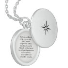 The Mustard Seed Parable Silver Locket