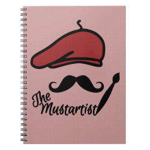 The Mustartist custom notebook
