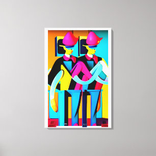 The Muster Drill Canvas Print