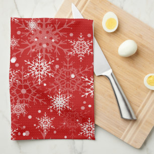 The muzzle of a polar bear, Christmas   Kitchen Towel