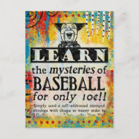 The Mysteries of Baseball - Funny Vintage Ad
