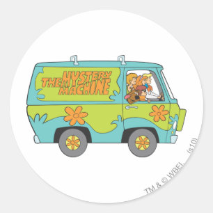 The Mystery Machine Right Side Classic Round Sticker