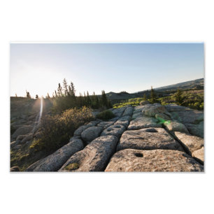 The "Mystery Rocks" within Cypress Hills SK Photo Print