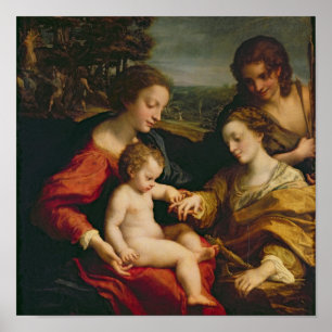 The Mystic Marriage of St. Catherine of Poster