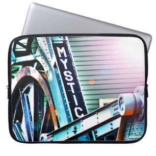 The Mystic River Drawbridge As I See It Laptop Sleeve