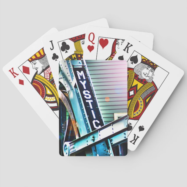 The Mystic River Drawbridge As I See It Playing Cards (Back)