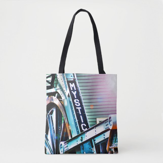 The Mystic River Drawbridge As I See It Tote Bag (Front)