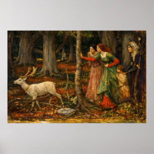 The Mystic Wood by John William Waterhouse Poster