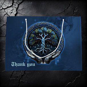 The mystical Celtic Tree of Life Large Gift Bag