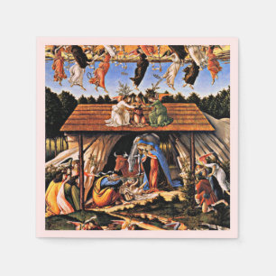 The Mystical Nativity, painting by Botticelli Napkin