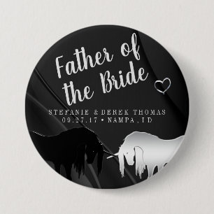 The Mystical Unicorn Wedding (Father of the Bride) 3 Inch Round Button