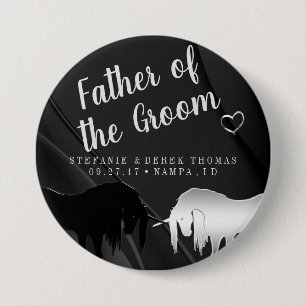 The Mystical Unicorn Wedding (Father of the Groom) 3 Inch Round Button